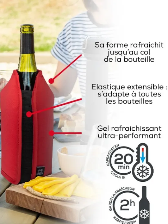 Peugeot Saveurs Frizz Rafraîchisseur extensible vins & champagnes, , 23 cm -> Idées Cadeaux -50€ | Accessoires Vin Et Champagne
