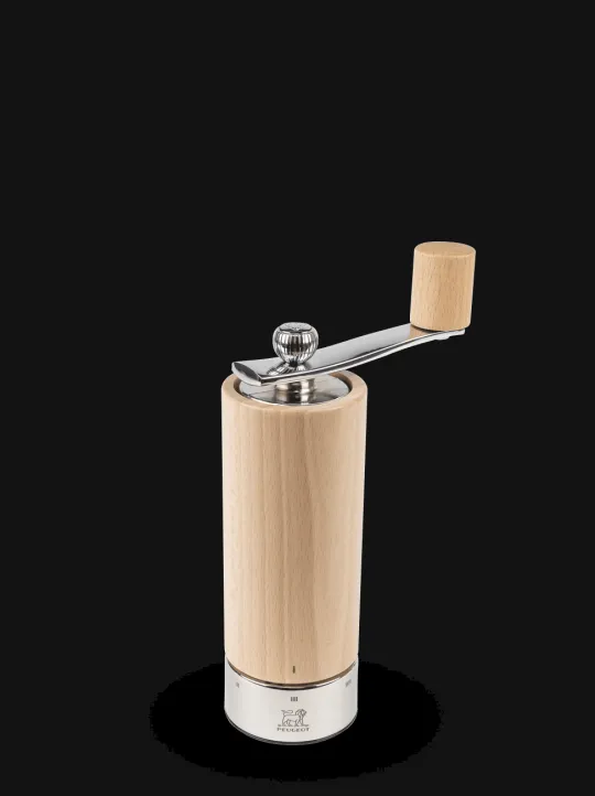 Peugeot Saveurs Isen Moulin à poivre à manivelle en bois et inox, naturel, u'select, 18 cm - 7" -> Envie De Design | Envie De Saveurs