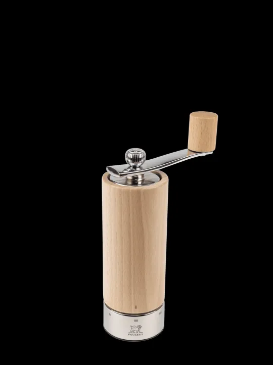 Peugeot Saveurs Isen Moulin à sel à manivelle en bois et inox, naturel, u'select, 18 cm - 7" -> Envie De Design | Envie De Saveurs