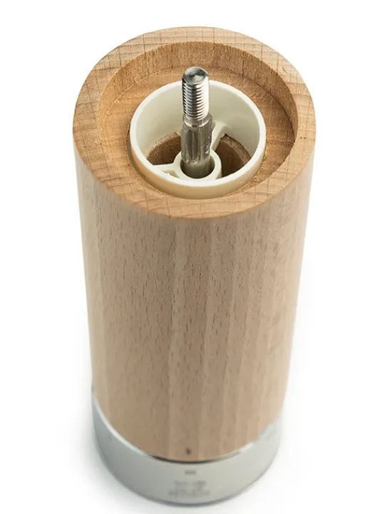 Peugeot Saveurs Isen Moulin à sel à manivelle en bois et inox, naturel, u'select, 18 cm - 7" -> Envie De Design | Envie De Saveurs