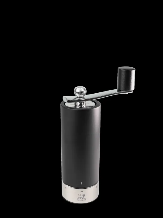 Peugeot Saveurs Isen Moulin à sel à manivelle en bois et inox, noir, u'select, 18 cm - 7" -> Envie De Design | Envie De Saveurs