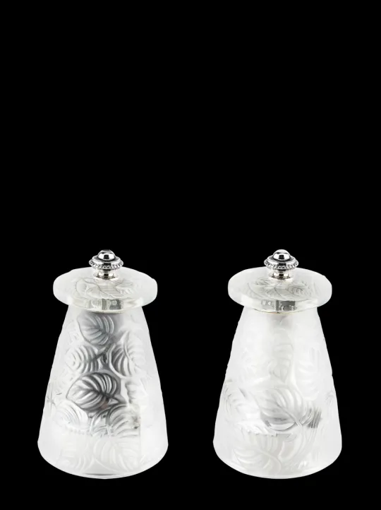 Peugeot Saveurs Lalique duo de moulins à poivre et à sel manuels en cristal 9 cm -> Duos Et Combi 2 En 1 | Moulins À Sel Et Salières