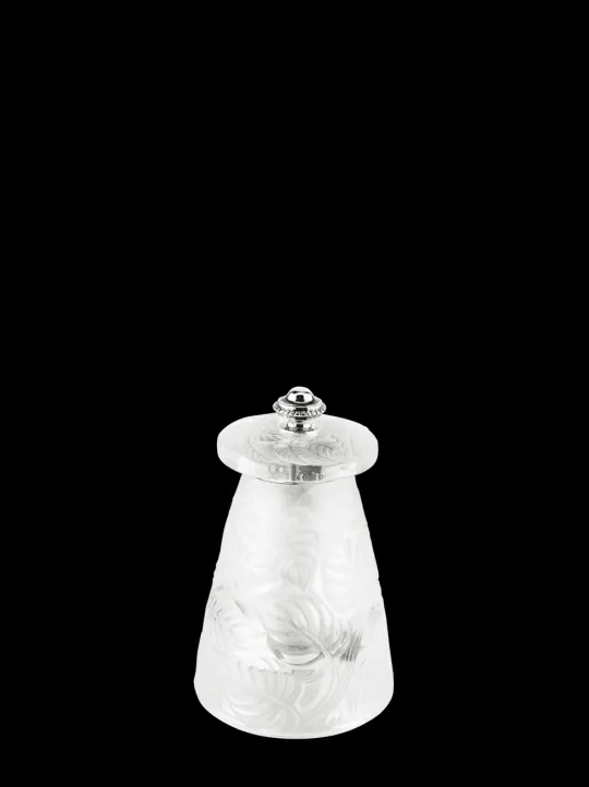 Peugeot Saveurs Lalique moulin à sel manuel en cristal lalique 9 cm -> Moulins À Sel Et Salières