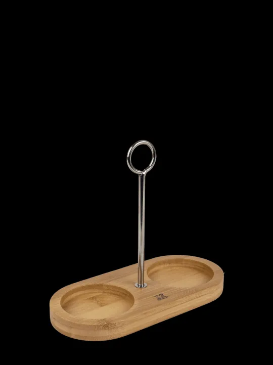 Peugeot Saveurs Linéa Plateau avec poignée pour deux moulins, bambou, -> Idées Cadeaux -50€ | Accessoires Moulins