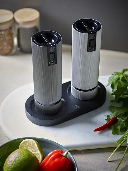 Peugeot Saveurs Linéa Plateau pour deux moulins, bambou, mat -> Idées Cadeaux -50€ | Accessoires Moulins