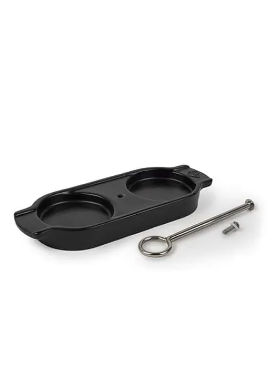 Peugeot Saveurs Linéa Plateau pour deux moulins, céramique, satin black -> Idées Cadeaux -50€ | Plateaux