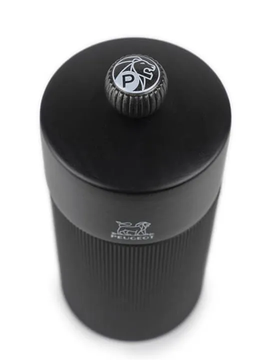 Peugeot Saveurs Line Moulin à poivre manuel en bois et aluminium noir mat, 12 cm - 4,75in -> Envie De Design | Moulins À Poivre