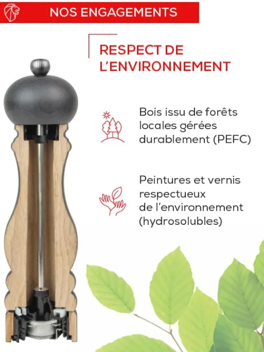 Peugeot Saveurs Madras Moulin à sel manuel en bois d' u'select 16 cm - 6,25" -> Idées Cadeaux -100€ | Envie De Design
