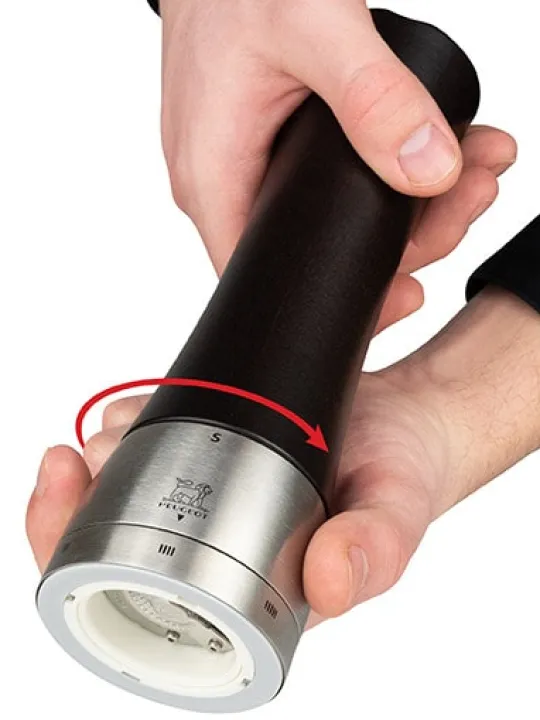 Peugeot Saveurs Madras Moulin à sel manuel en bois et inox u'select couleur 16 cm -> Idées Cadeaux -100€ | Moulins À Sel Et Salières