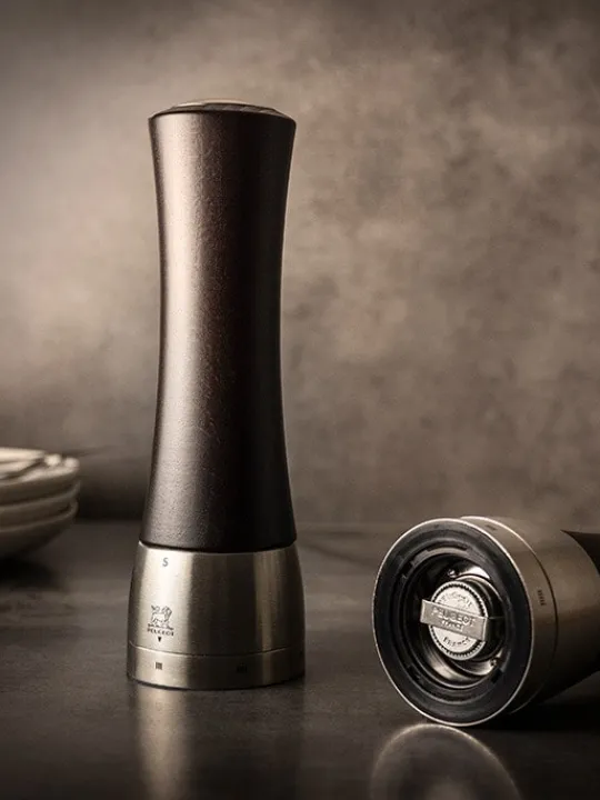 Peugeot Saveurs Madras Moulin à sel manuel en bois et inox u'select couleur 16 cm -> Idées Cadeaux -100€ | Moulins À Sel Et Salières