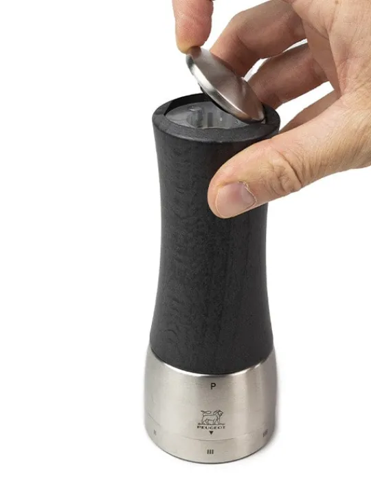 Peugeot Saveurs Madras Moulin à sel manuel en bois et inox, u'select, , 21 cm- 8" -> Moulins À Sel Et Salières