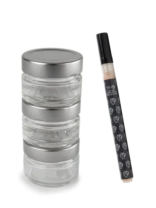 Peugeot Saveurs Maestro 3 réservoirs vides pour moulin à poivre manuel maestro et un feutre -> Envie De Saveurs | Accessoires Moulins