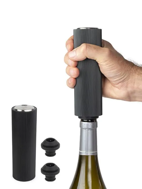 Peugeot Saveurs Master of wine Coffret cadeau - tire-bouchon électrique line reverse et pompe de conservation électrique line preserve noir mat. -> Coffrets Cadeaux | Envie De Design