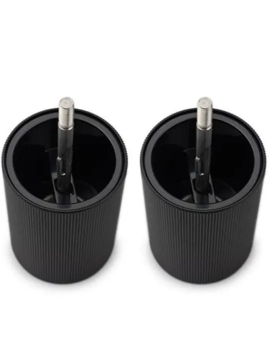 Peugeot Saveurs Night chic Coffret cadeau - duo de moulins à poivre et à sel manuels line noir mat 12 cm et son entonnoir en inox -> Idées Cadeaux -100€ | Coffrets Cadeaux