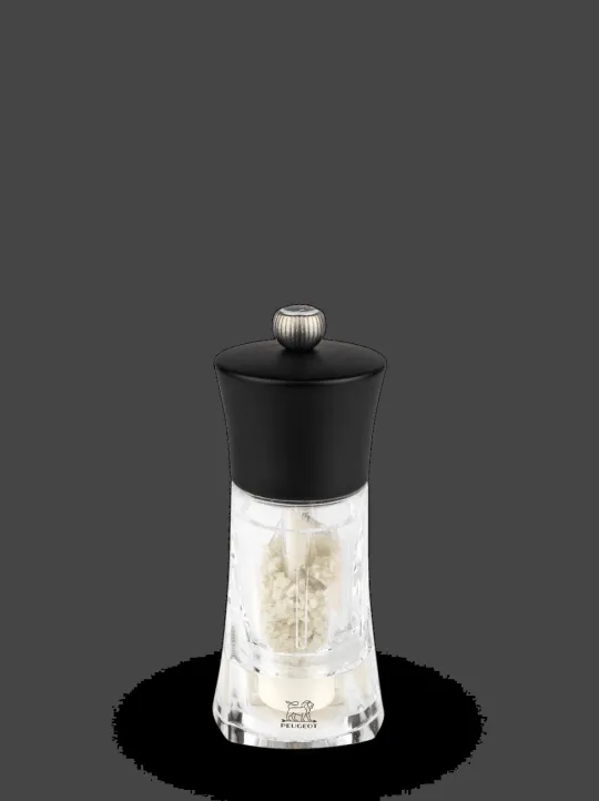 Peugeot Saveurs Oléron Moulin à sel humide manuel en bois et acryl couleur 14 cm -> Moulins À Sel Et Salières