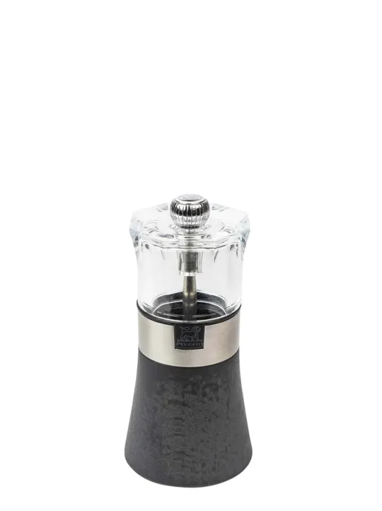 Peugeot Saveurs Oslo moulin à sel manuel en bois, inox et acryl, , 12 cm -> Moulins À Sel Et Salières
