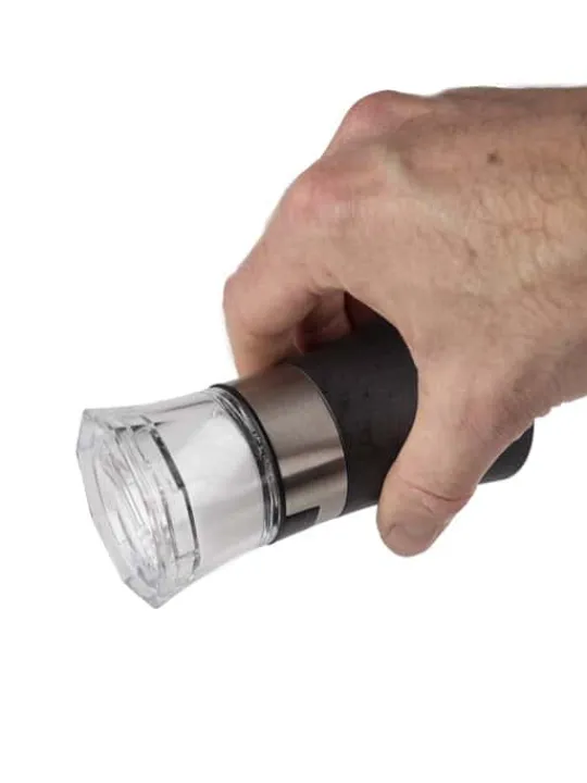 Peugeot Saveurs Oslo combi moulin à poivre et salière manuel en bois, inox et acryl, 11 cm -> Duos Et Combi 2 En 1 | Moulins À Sel Et Salières