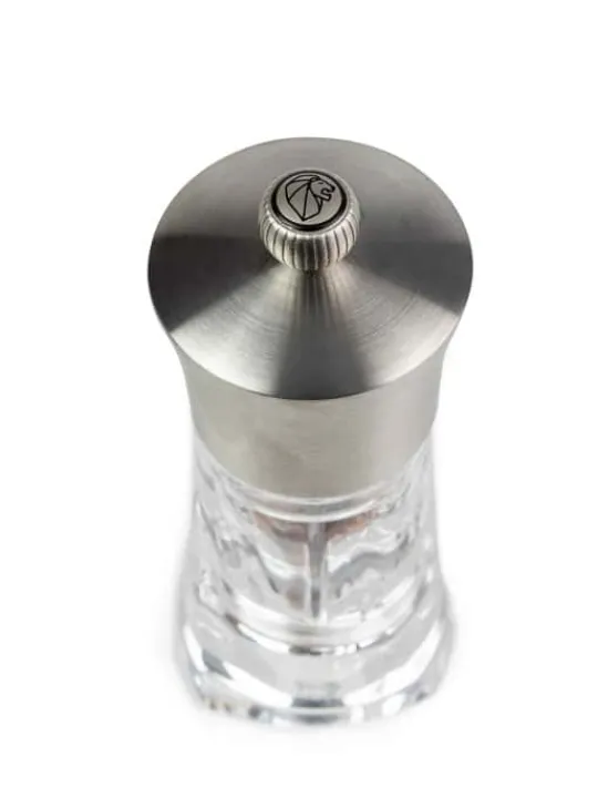 Peugeot Saveurs Ouessant Moulin à piment manuel en inox et acryl 14 cm -> Moulins Expert