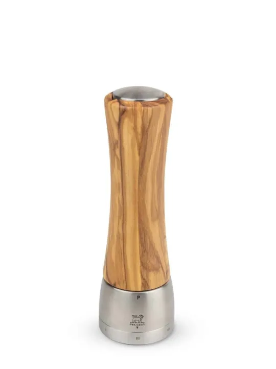 Peugeot Saveurs Pack madras bois d'olivier u'select 21 cm Duo de moulins à poivre et à sel u'select 21 cm et ses épices -> Duos Et Combi 2 En 1 | Moulins À Sel Et Salières