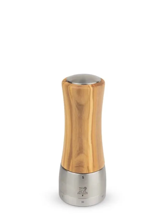 Peugeot Saveurs Pack madras bois d'olivier u'select 16 cm Duo de moulins à poivre et à sel u'select 16 cm et ses épices -> Duos Et Combi 2 En 1 | Moulins À Sel Et Salières