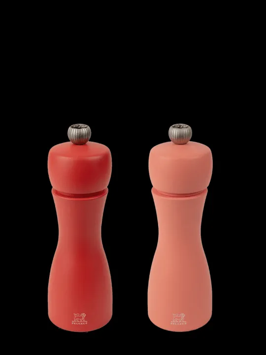Peugeot Saveurs Pack tahiti feu Duo de moulins à poivre et à sel en bois 15 cm et ses épices -> Envie De Couleurs | Duos Et Combi 2 En 1