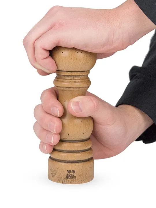 Peugeot Saveurs Paris antique Moulin à sel manuel en bois de hêtre finition 18 cm -> Moulins À Sel Et Salières