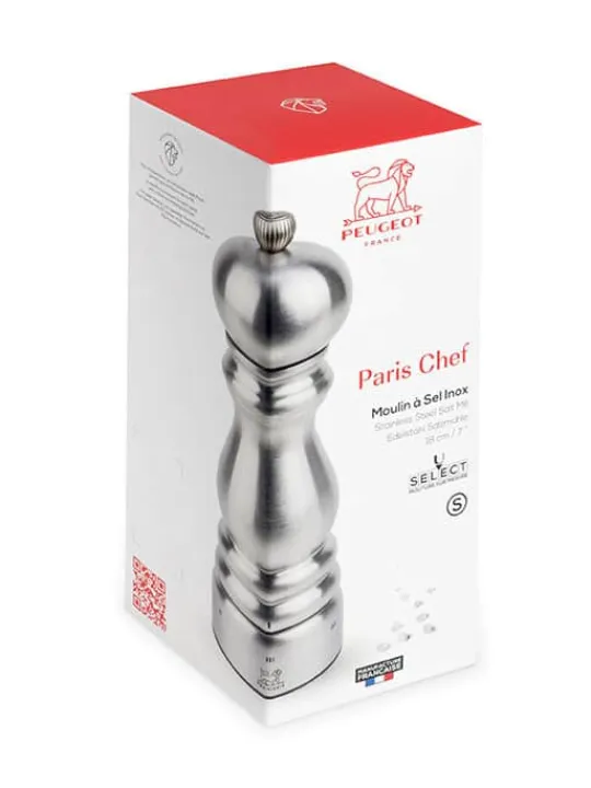 Peugeot Saveurs Paris chef Moulin à sel manuel en u'select 18 cm -> Moulins À Sel Et Salières