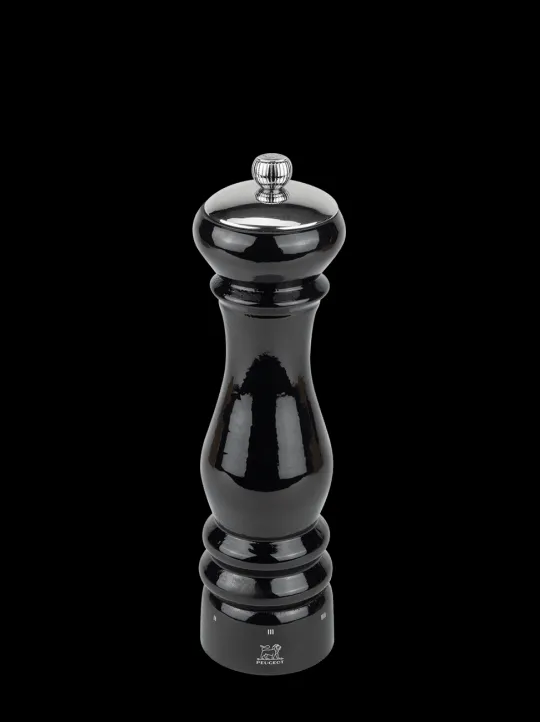 Peugeot Saveurs Paris icône moulin à sel manuel en bois laqué noir, u'select, 22 cm - 8,75" -> Envie De Design | Moulins À Sel Et Salières