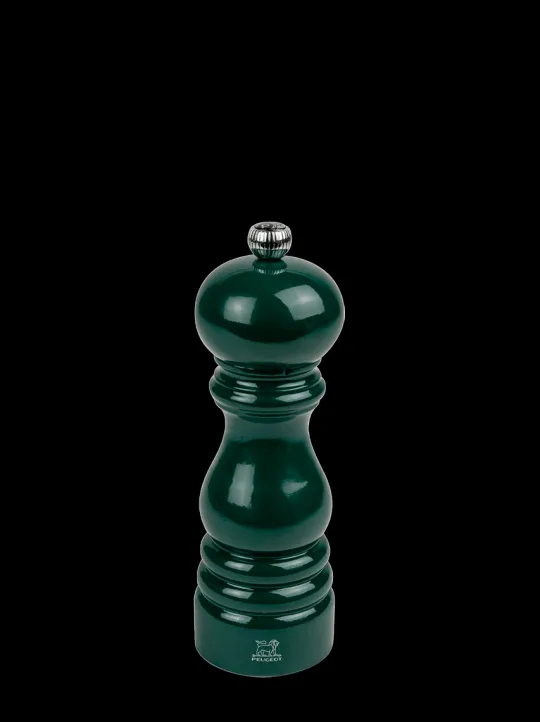 Peugeot Saveurs Paris Moulin à poivre manuel en bois laqué, vert forêt, 18 cm - 7in. -> Idées Cadeaux -50€ | Moulins À Poivre