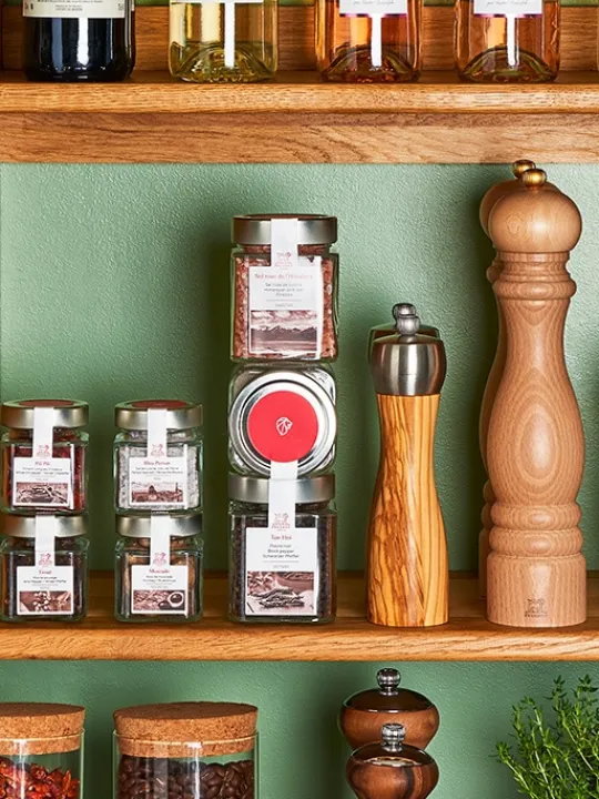 Peugeot Saveurs Paris Moulin à sel manuel en bois couleur 30 cm -> Moulins À Sel Et Salières