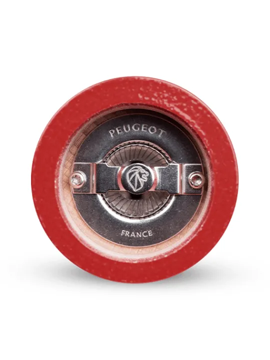 Peugeot Saveurs Paris Moulin à sel manuel en bois, laqué rouge passion, 30 cm - 12in -> Moulins À Sel Et Salières
