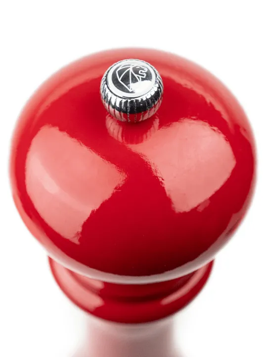 Peugeot Saveurs Paris Moulin à sel manuel en bois, laqué rouge passion, 30 cm - 12in -> Moulins À Sel Et Salières