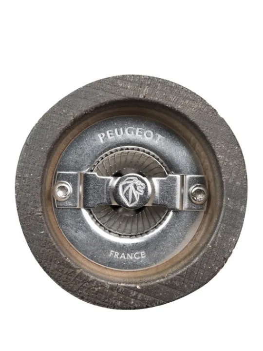 Peugeot Saveurs Paris nature dark Moulin à sel manuel en bois et son sel des alpes, couleur dark, 12 cm - 4,75" -> Moulins À Sel Et Salières