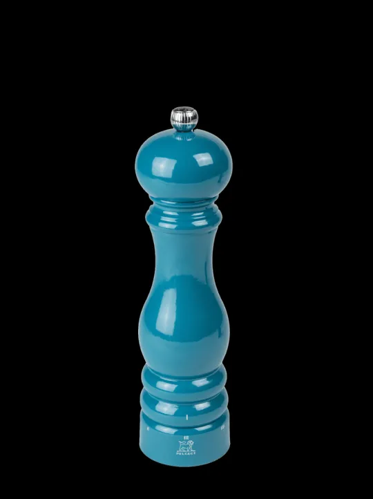 Peugeot Saveurs Paris u'select Moulin à poivre manuel u'select en bois laqué, bleu pacifique, 22 cm - 9in -> Moulins À Poivre