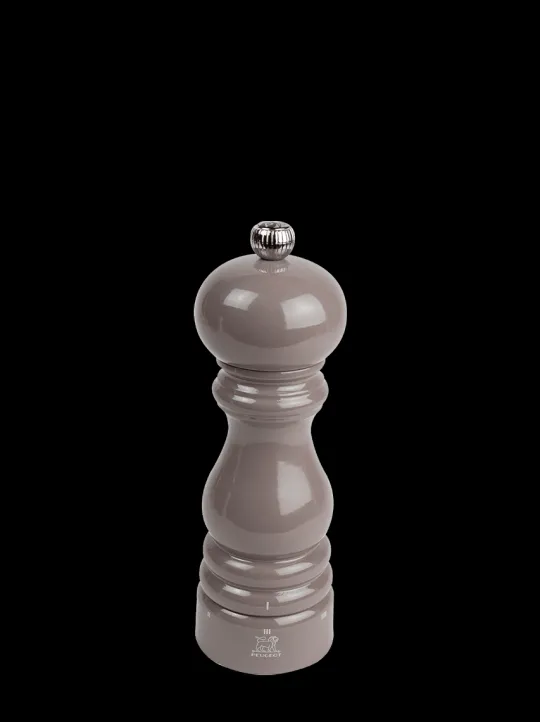 Peugeot Saveurs Paris u'select Moulin à poivre manuel u'select en bois laqué, gris taupe, 18 cm - 7in -> Idées Cadeaux -100€ | Envie De Couleurs