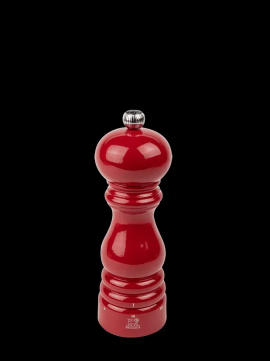 Peugeot Saveurs Paris u'select Moulin à poivre manuel u'select en bois laqué, rouge passion, 18 cm - 7in -> Idées Cadeaux -100€ | Envie De Couleurs