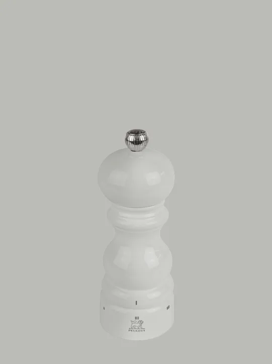 Peugeot Saveurs Paris u'select Moulin à sel manuel u'select en bois laqué, gris perle, 15 cm - 6 in -> Envie De Saveurs | Moulins À Sel Et Salières