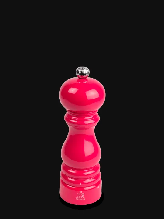Peugeot Saveurs Paris u'select Moulin à sel manuel u'select en bois laqué, rose bonbon, 18 cm - 7in -> Moulins À Sel Et Salières