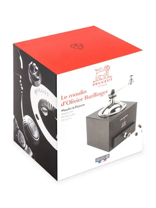 Peugeot Saveurs Roellinger Moulin à poivre manuel en bois couleur 13 cm -> Envie De Saveurs | Moulins À Poivre