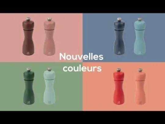 Peugeot Saveurs Tahiti Duo de moulins à poivre et à sel manuels en bois, , 15 cm -> Envie De Couleurs | Duos Et Combi 2 En 1