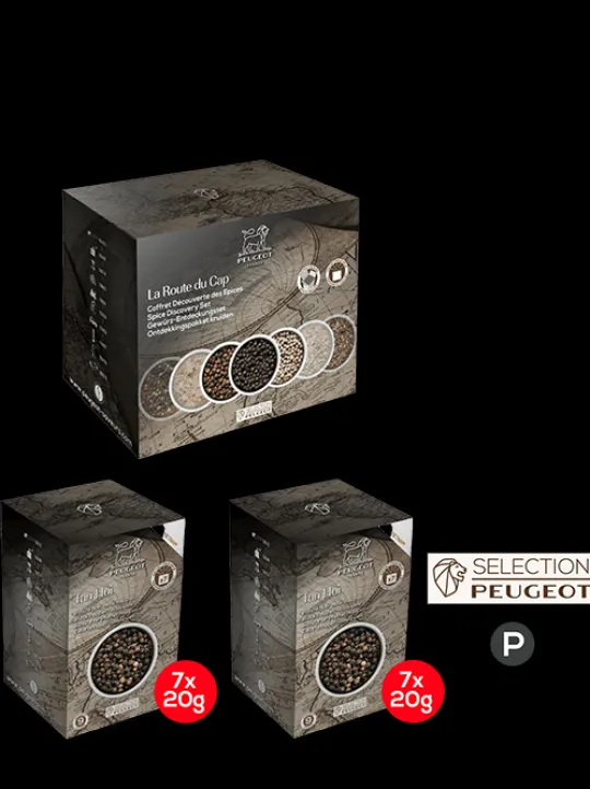 Peugeot Saveurs Tan hoi Pack de 2 étuis de poivres tan hoi -> Idées Cadeaux -50€ | Envie De Saveurs