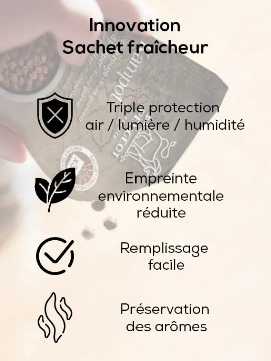 Peugeot Saveurs Timut Poivre sauvage du népal, 40g - 4 sachets fraicheur de 10g -> Epices Du Monde