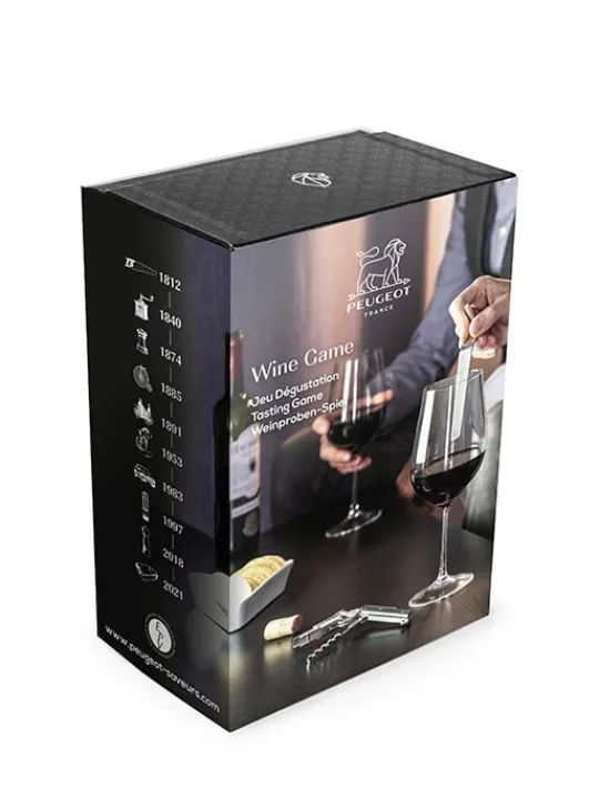 Peugeot Saveurs Wine game Clef du vin travel et tire-bouchon sommelier clavelin en coffret cadeau -> Idées Cadeaux -100€ | Coffrets Cadeaux